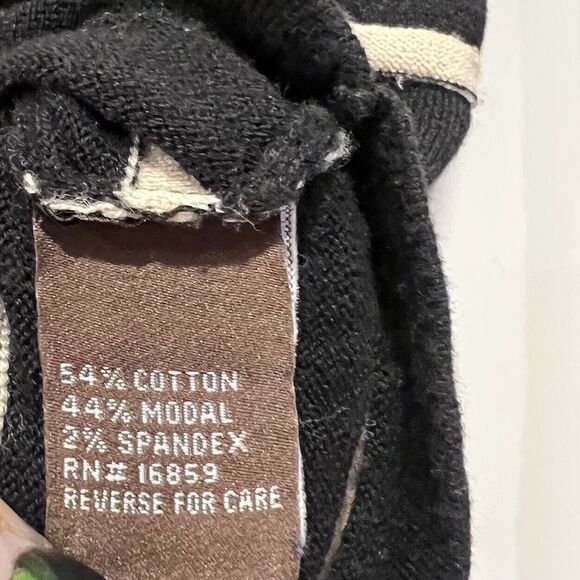 J. McLaughlin Lightweight Cotton Modal Ombre Striped Knit Sweater Top XS Classic - Picture 5 of 5